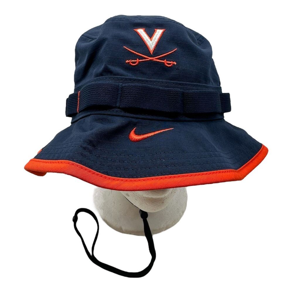 Nike Virginia Cavaliers Apex Bucket Hat‎ Cap Size M Navy Blue NCAA Boonie Cavs